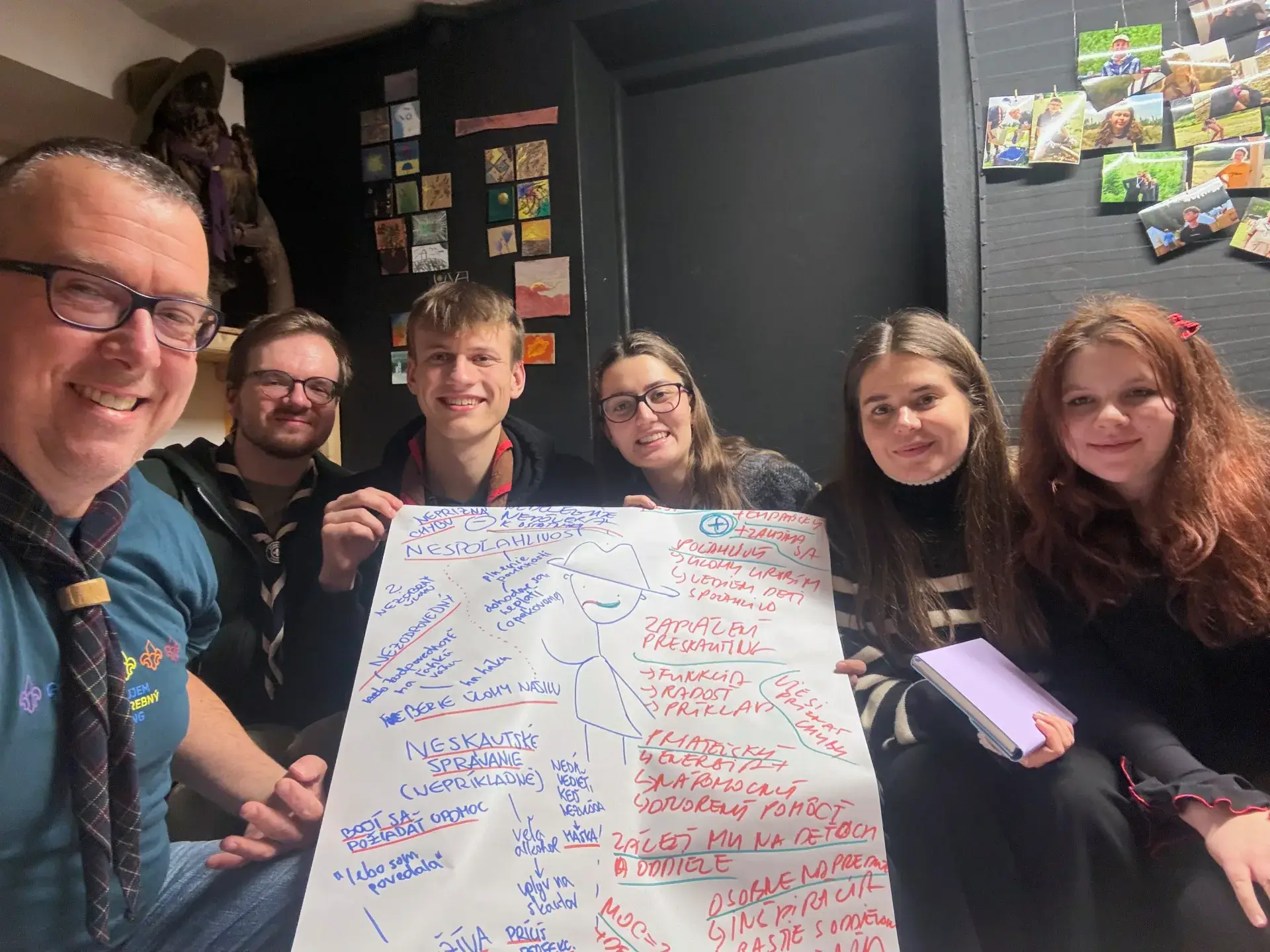 Jednohubka - rozvojový workshop pre lídrov 1. zbor Baden-Powella, Slovenský skauting, v Bratislave 21. 1. 2025. Foto - Michal Milla | Skautské huby