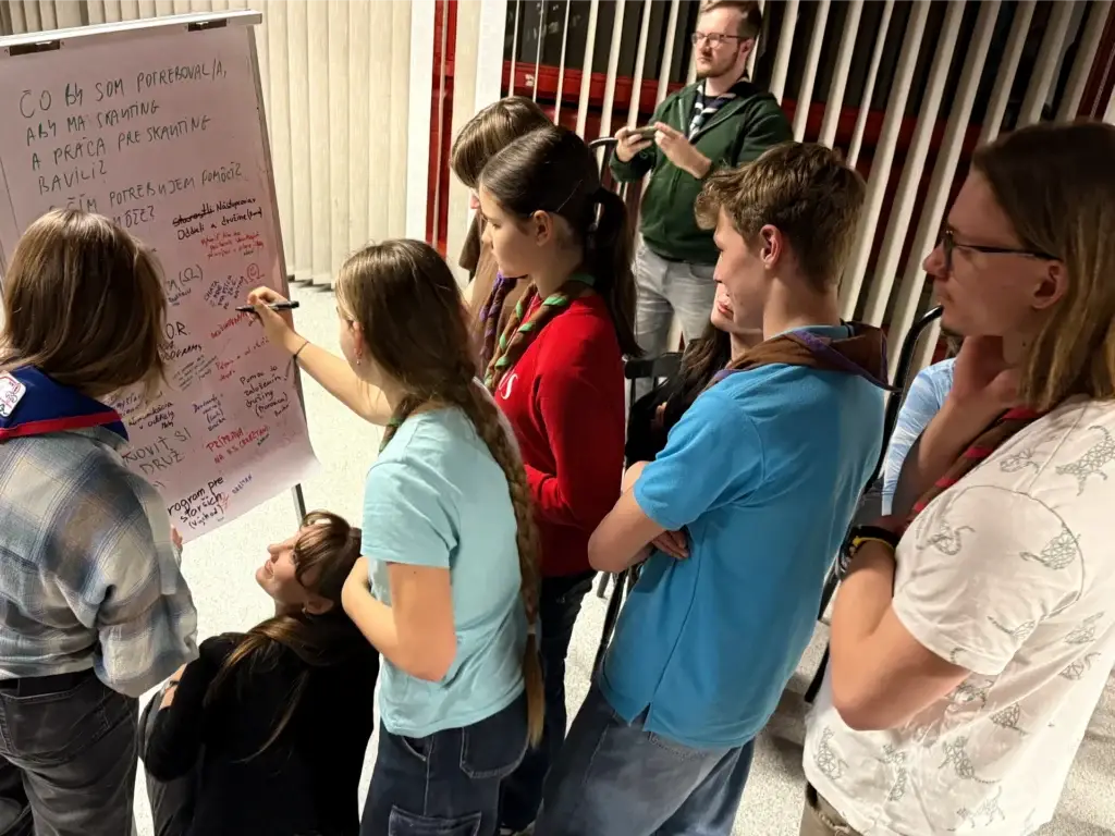 ALBUM - Foto 5: Jednohubka - rozvojový workshop pre lídrov 47. zboru skautov Rota Ferda Mravca, Slovenský skauting, v Bratislave 19. 3. 2025. Foto - Michal Milla | Skautské huby